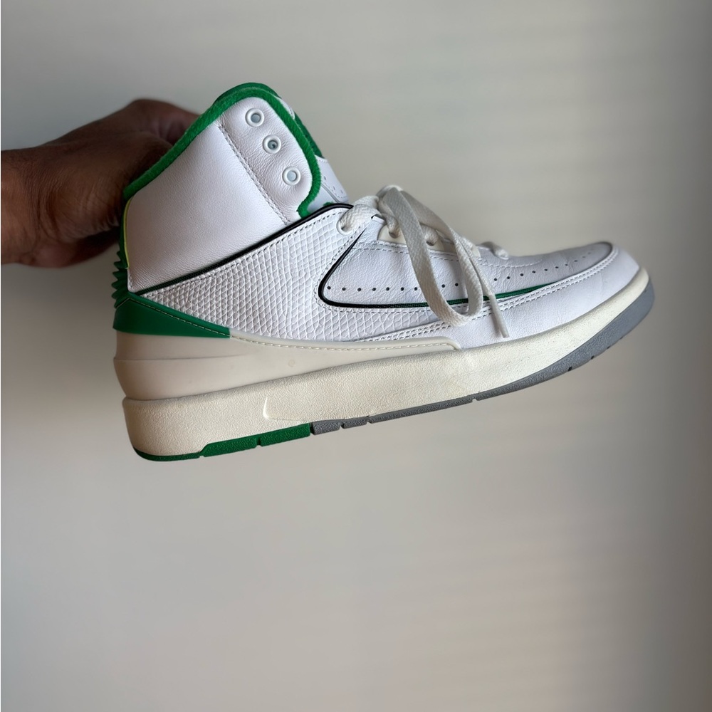 Air Jordan 2 (7Y) - White & Green